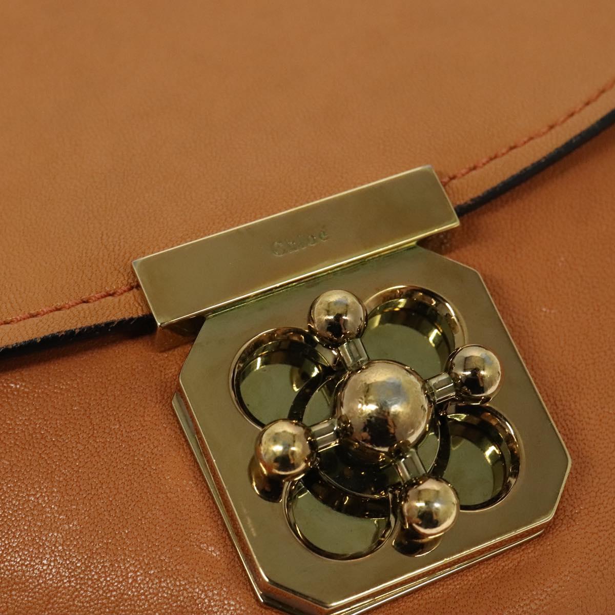 Chloé Elsie Beige Leather Shoulder Bag (Pre-Owned)