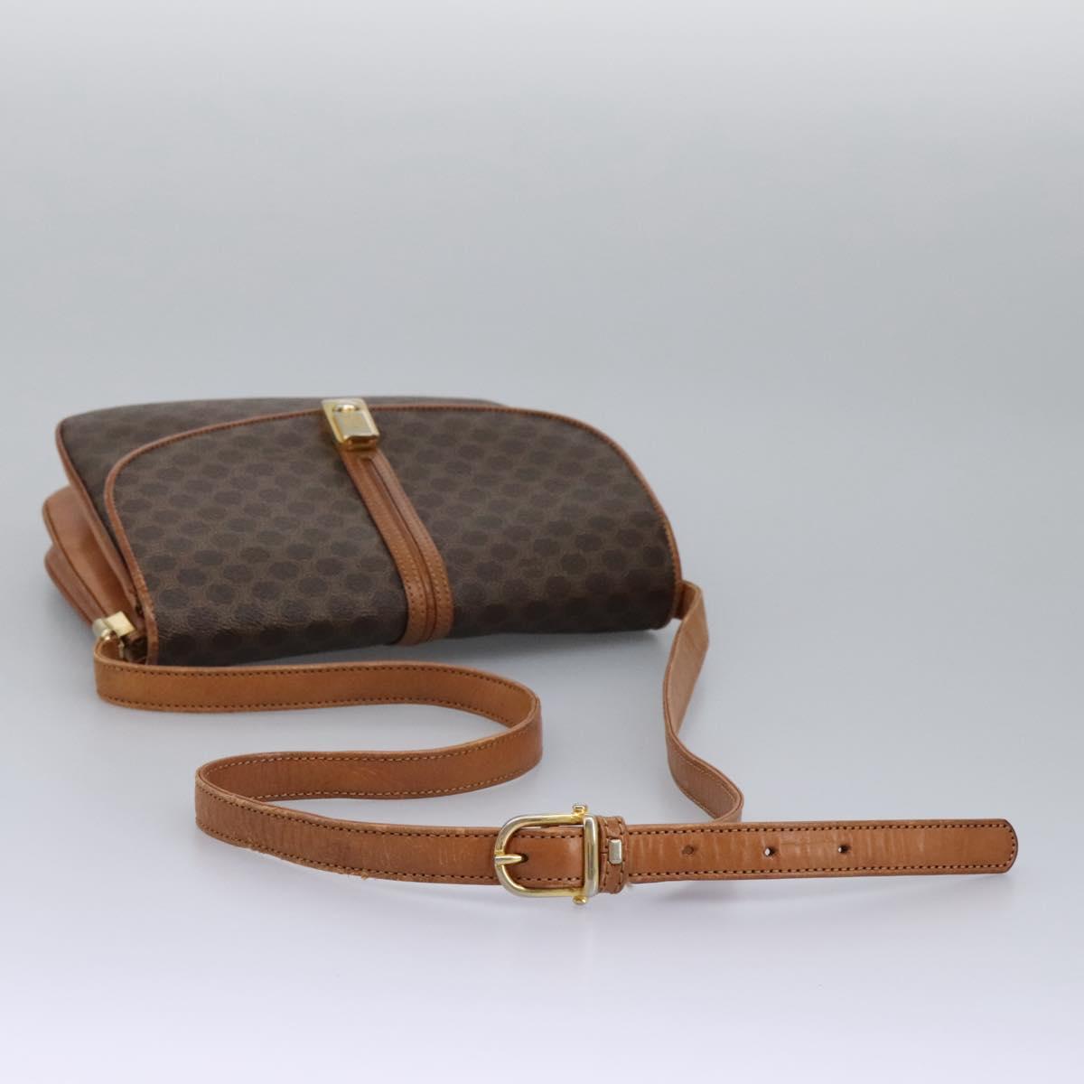 Céline Macadam Brown Canvas Shoulder Bag (Pre-Owned)