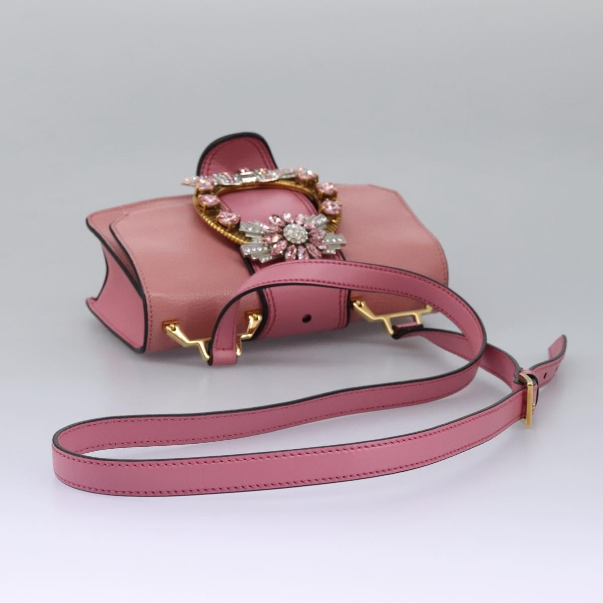 Miu Miu Madras Pink Leather Shoulder Bag (Pre-Owned)