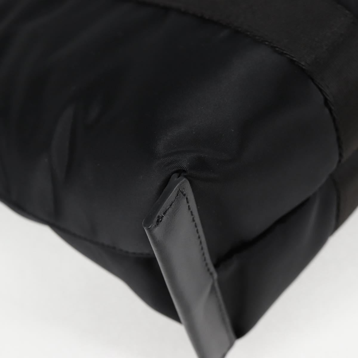 Versace Medusa Black Nylon Handbag (Pre-Owned)
