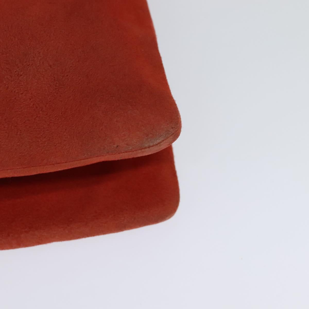 Chanel Chocolate Bar Red Suede Shoulder Bag (Pre-Owned)