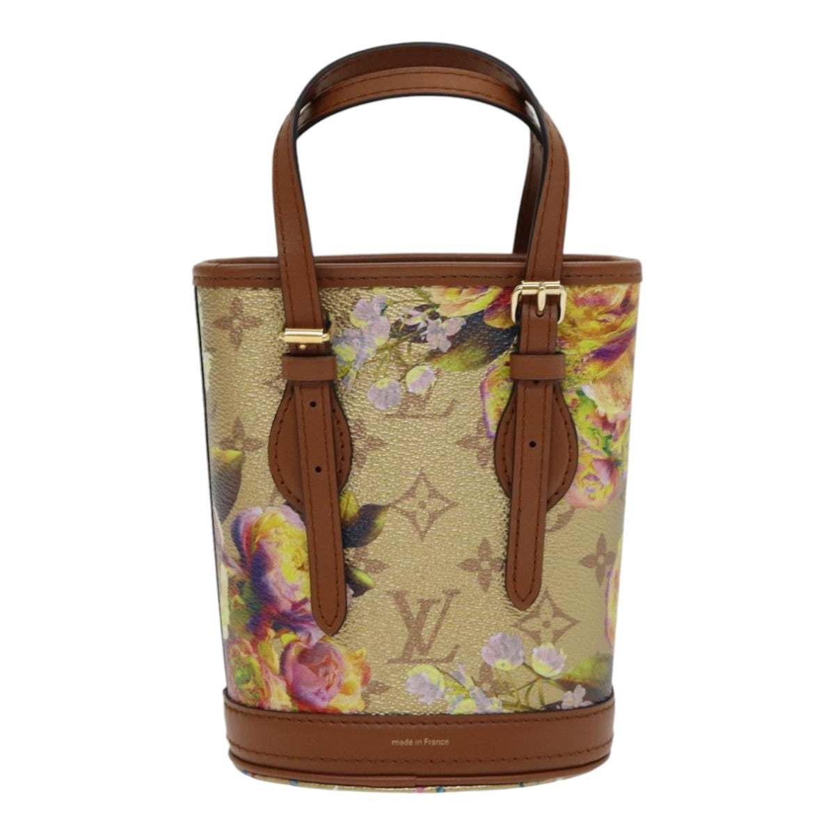 Louis Vuitton Bucket Beige Canvas Shoulder Bag (Pre-Owned)