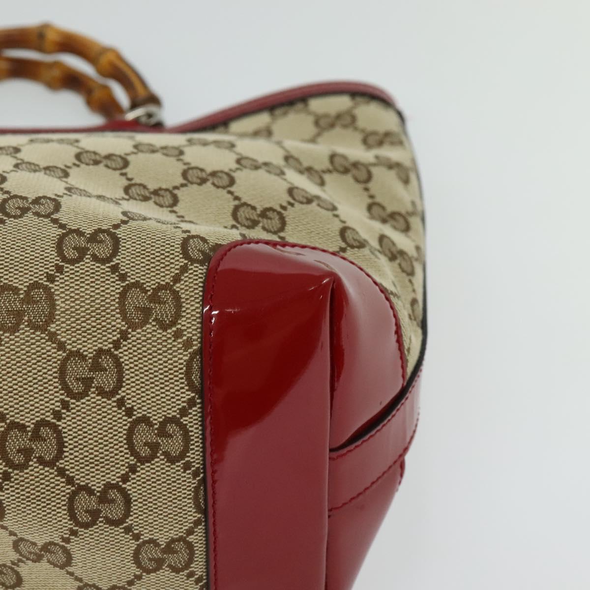 Gucci Bamboo Beige Canvas Tote Bag (Pre-Owned)