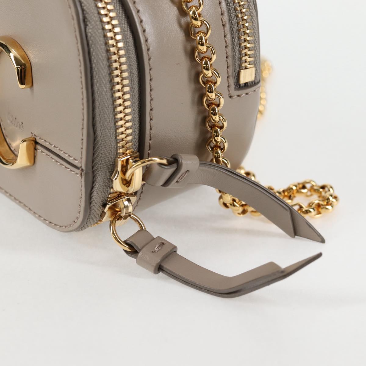 Chloé C Beige Leather Shoulder Bag (Pre-Owned)
