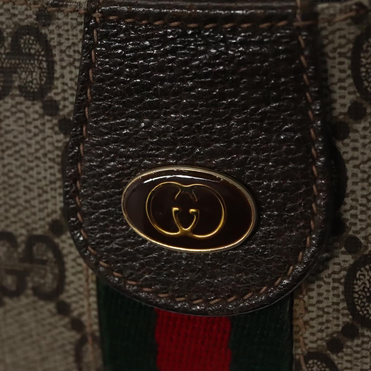 Gucci Ophidia Beige Canvas Clutch Bag (Pre-Owned)