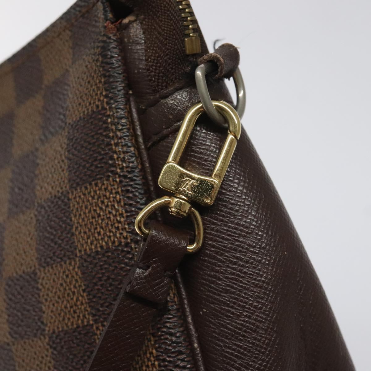 Louis Vuitton Trousse Makeup Brown Canvas Clutch Bag (Pre-Owned)