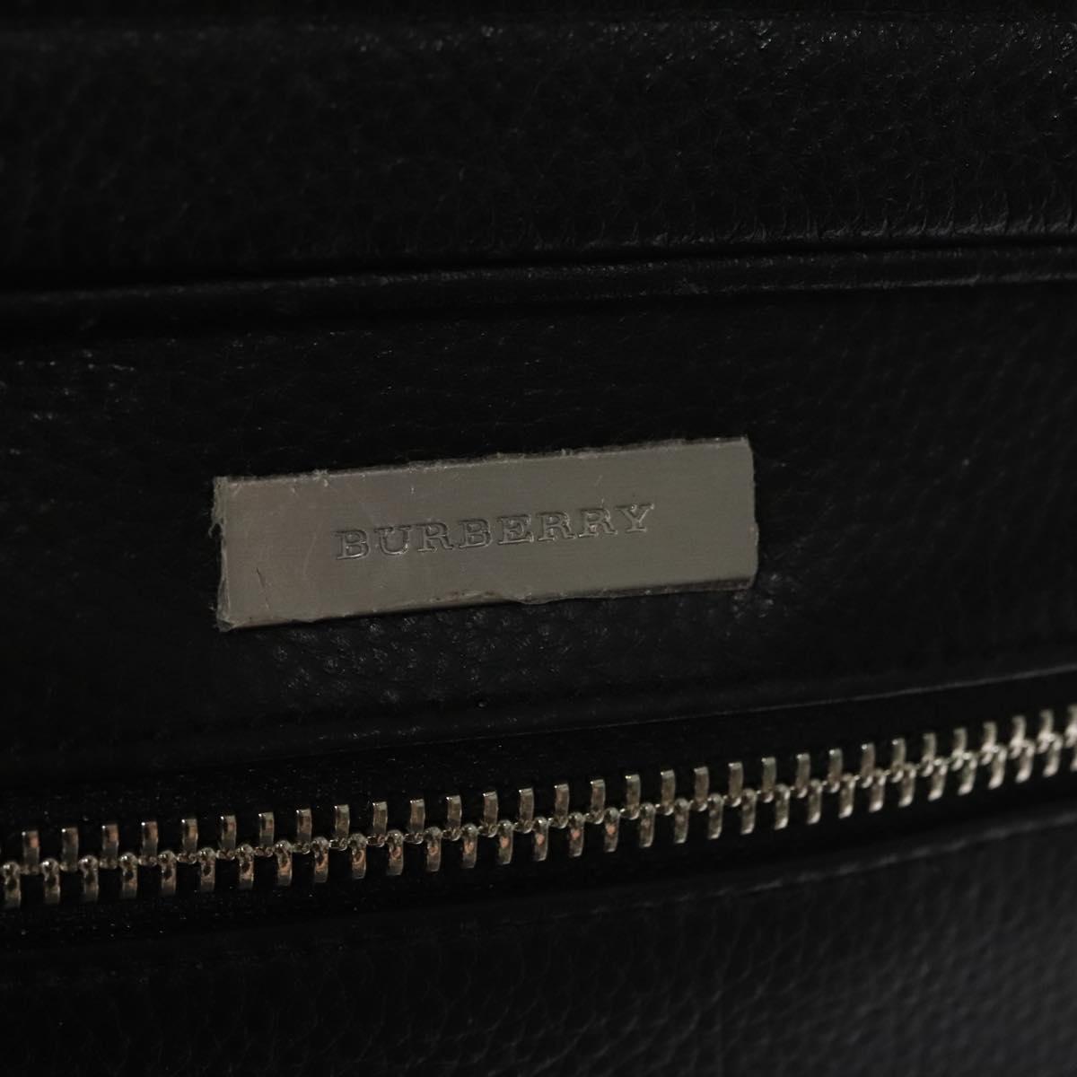 Burberry Black Leather Clutch Bag (Pre-Owned)