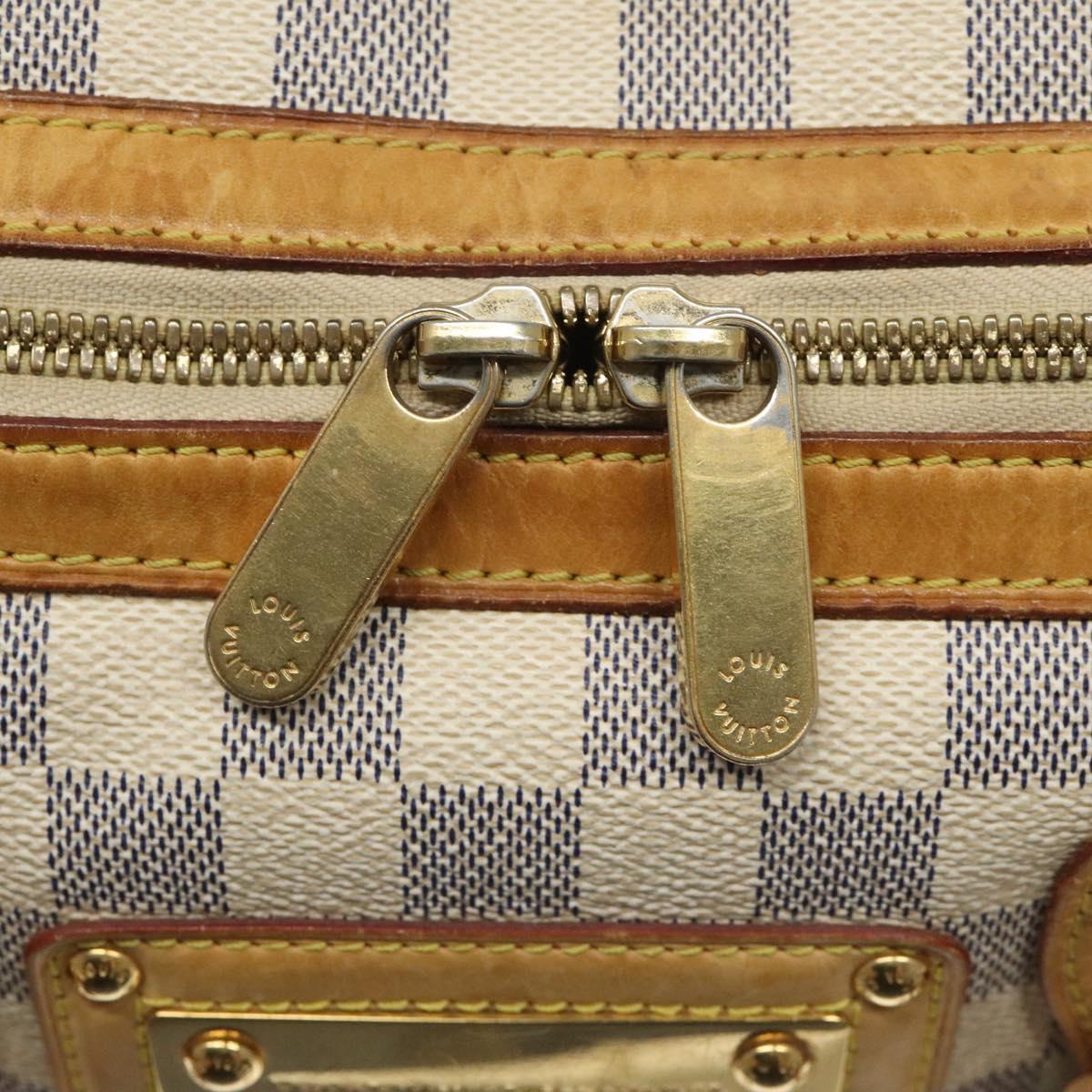 Louis Vuitton Berkeley White Canvas Handbag (Pre-Owned)