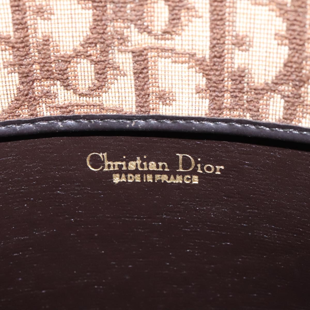 Dior Trotter Brown Canvas Handbag (Pre-Owned)
