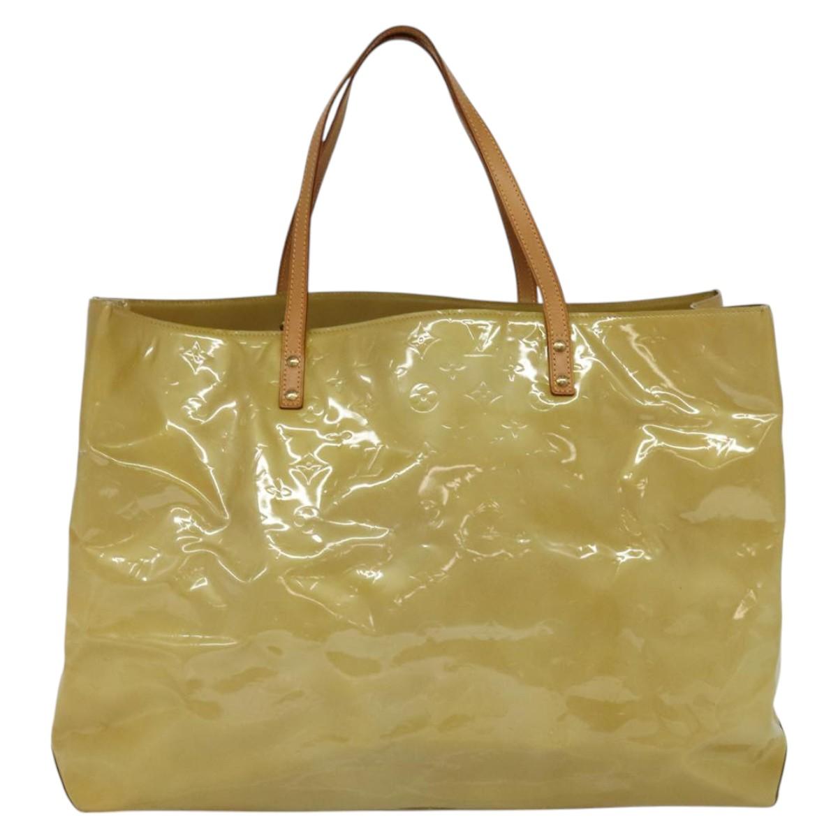 Louis Vuitton Reade Beige Patent Leather Tote Bag (Pre-Owned)