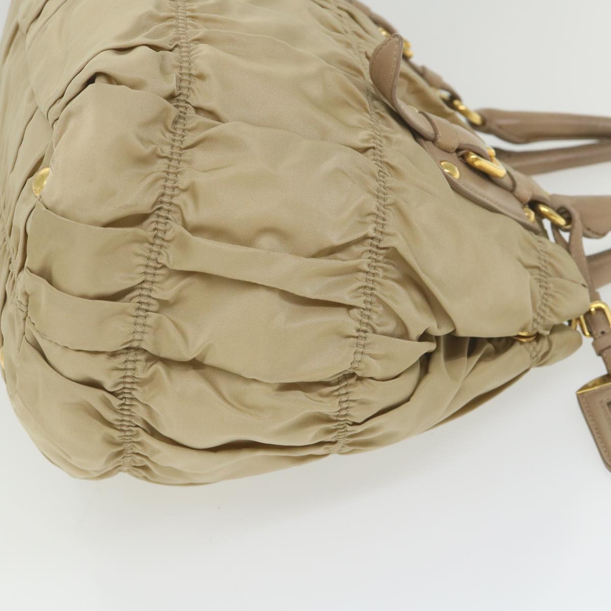 Prada Beige Synthetic Handbag (Pre-Owned)