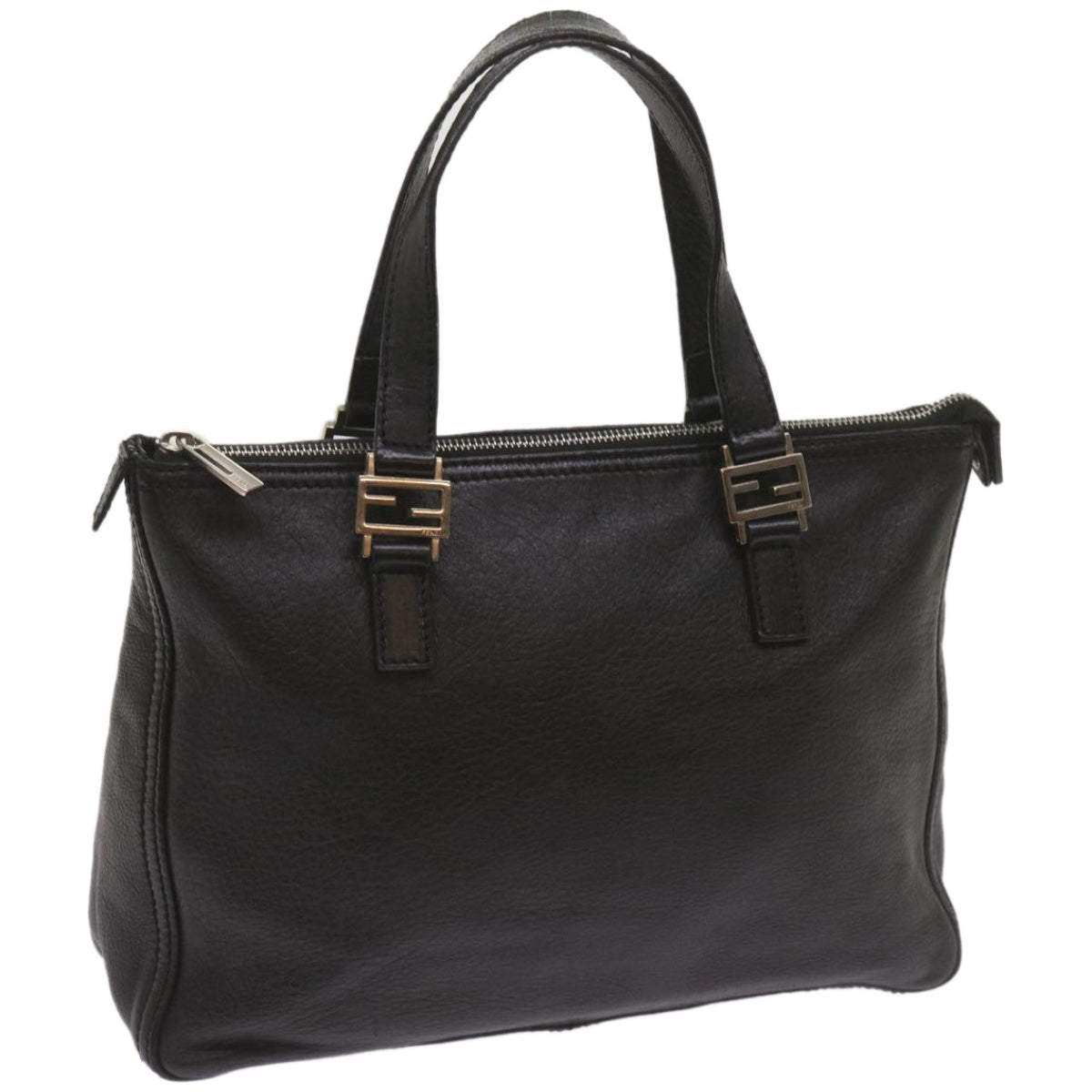 Fendi -- Black Leather Handbag (Pre-Owned)