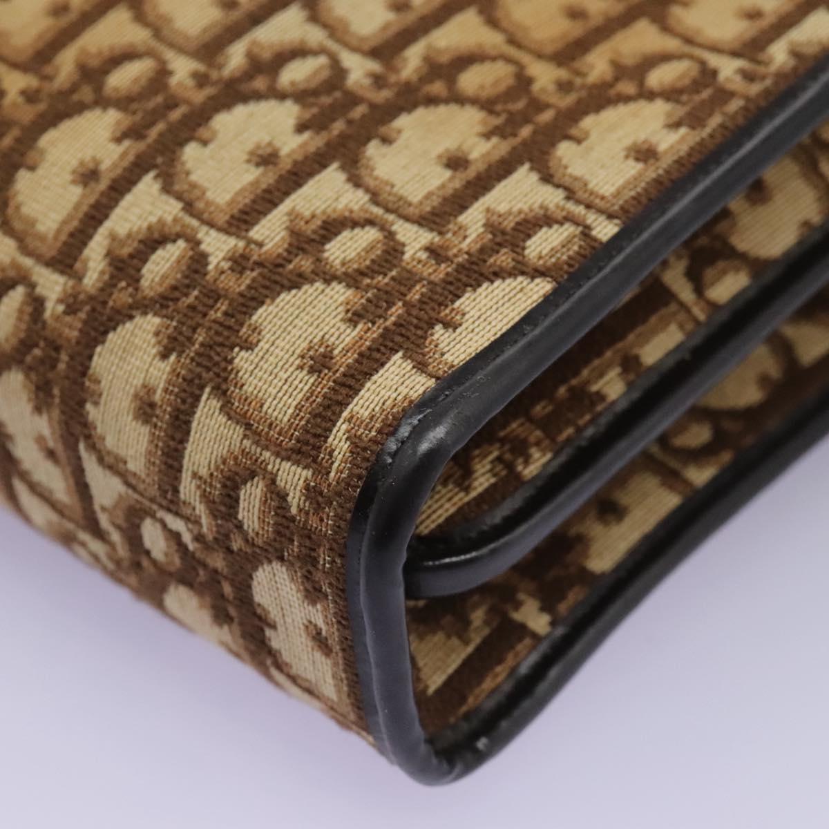 Dior Trotter Brown Canvas Handbag (Pre-Owned)