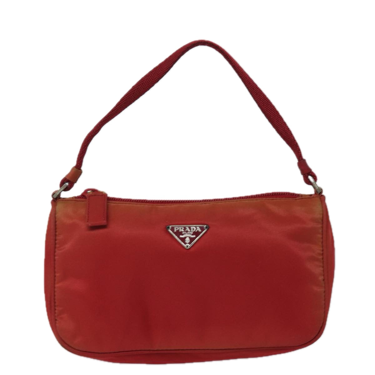 Prada Tessuto Red Synthetic Clutch Bag (Pre-Owned)