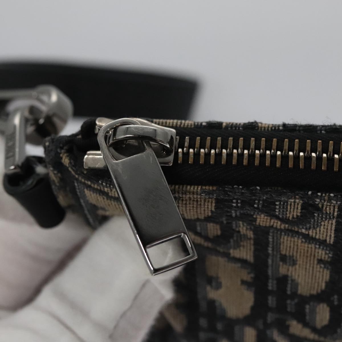 Dior Trotter Navy Canvas Clutch Bag (Pre-Owned)