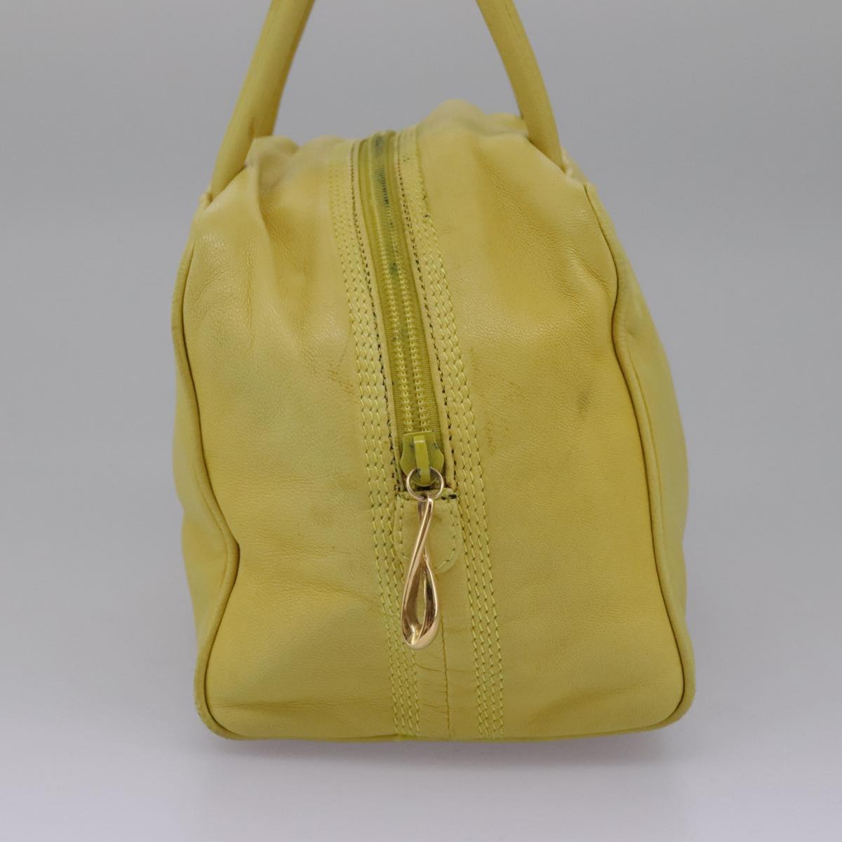 Loewe Anagram Yellow Leather Handbag (Pre-Owned)