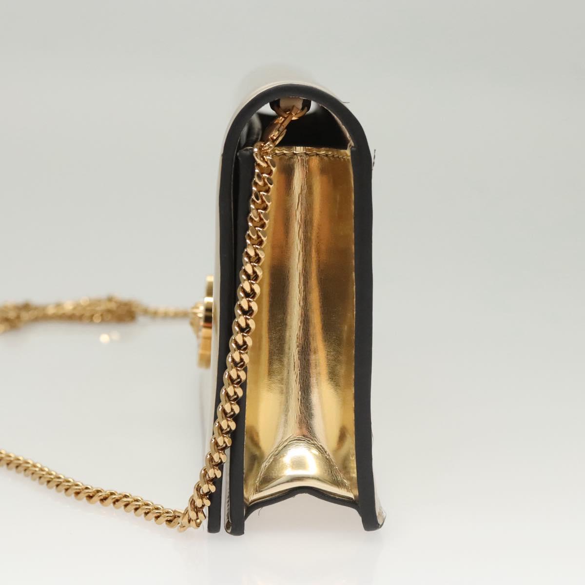 Versace Gold Patent Leather Shoulder Bag (Pre-Owned)