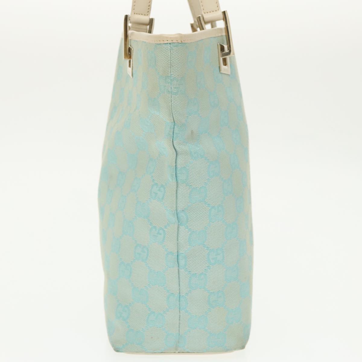 Gucci Gg Canvas Blue Canvas Tote Bag (Pre-Owned)