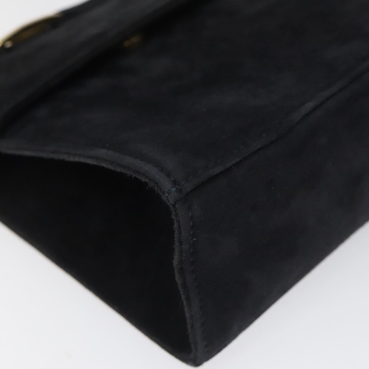 Salvatore Ferragamo Navy Suede Handbag (Pre-Owned)