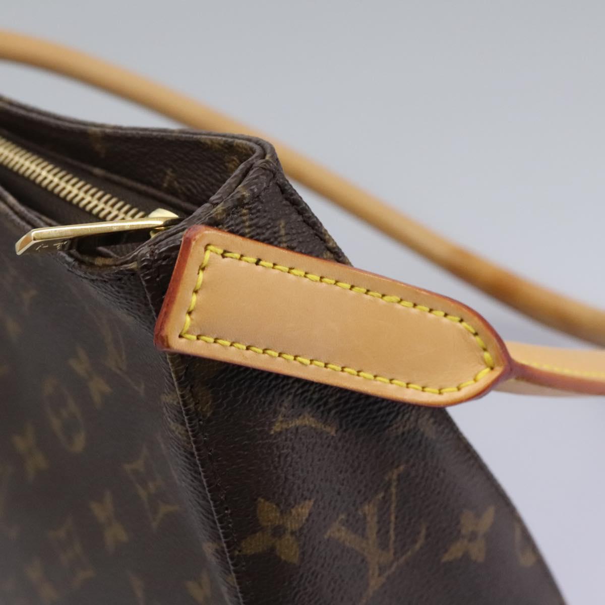 Louis Vuitton Looping Mm Brown Canvas Shoulder Bag (Pre-Owned)