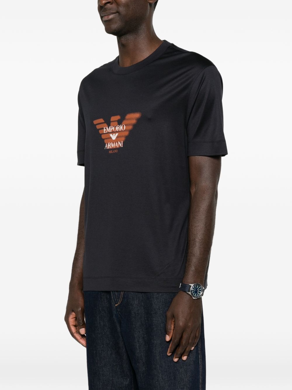 Emporio Armani Men's T-Shirts And Polos Navy