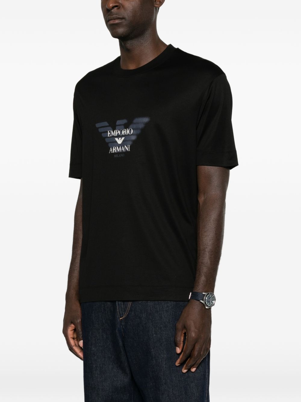 Emporio Armani Men's T-Shirts And Polos Black