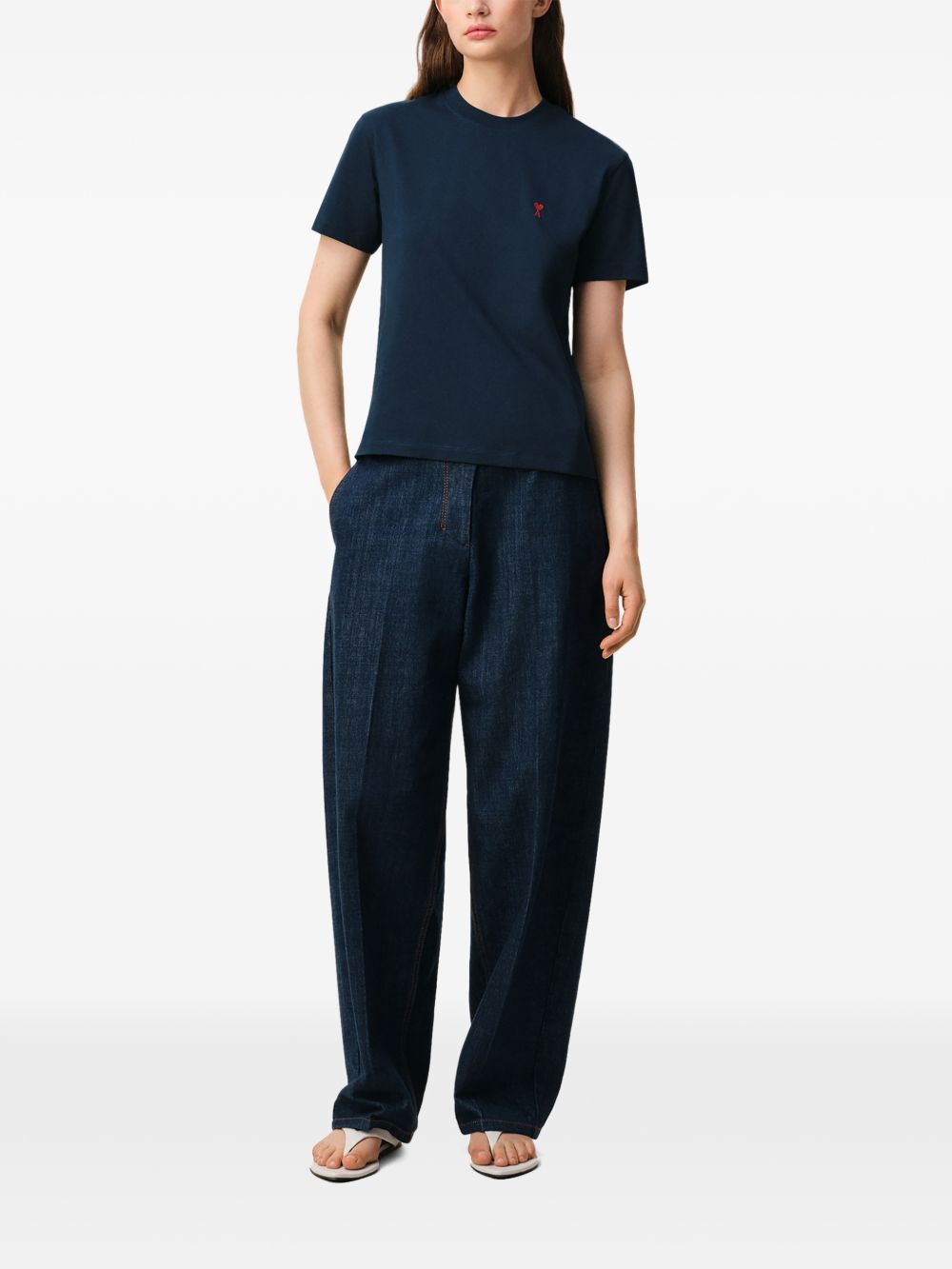 Ami Paris Men's T-Shirts And Polos Navy
