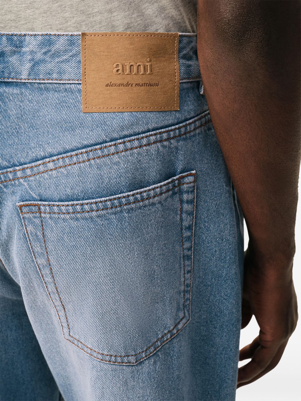 Ami Paris Men's Jeans Light Blue