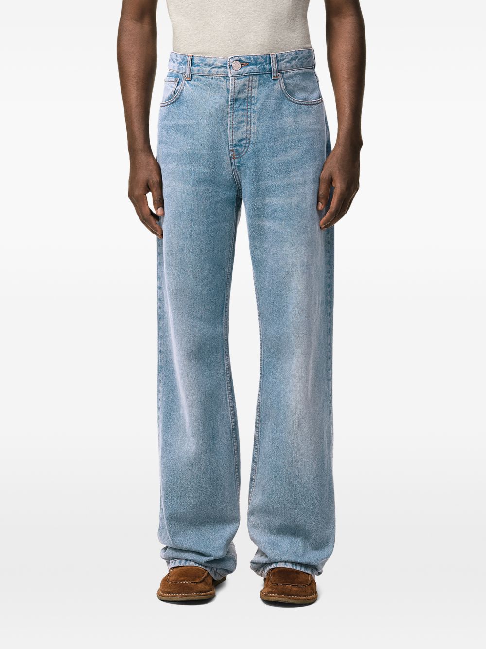 Ami Paris Men's Jeans Light Blue