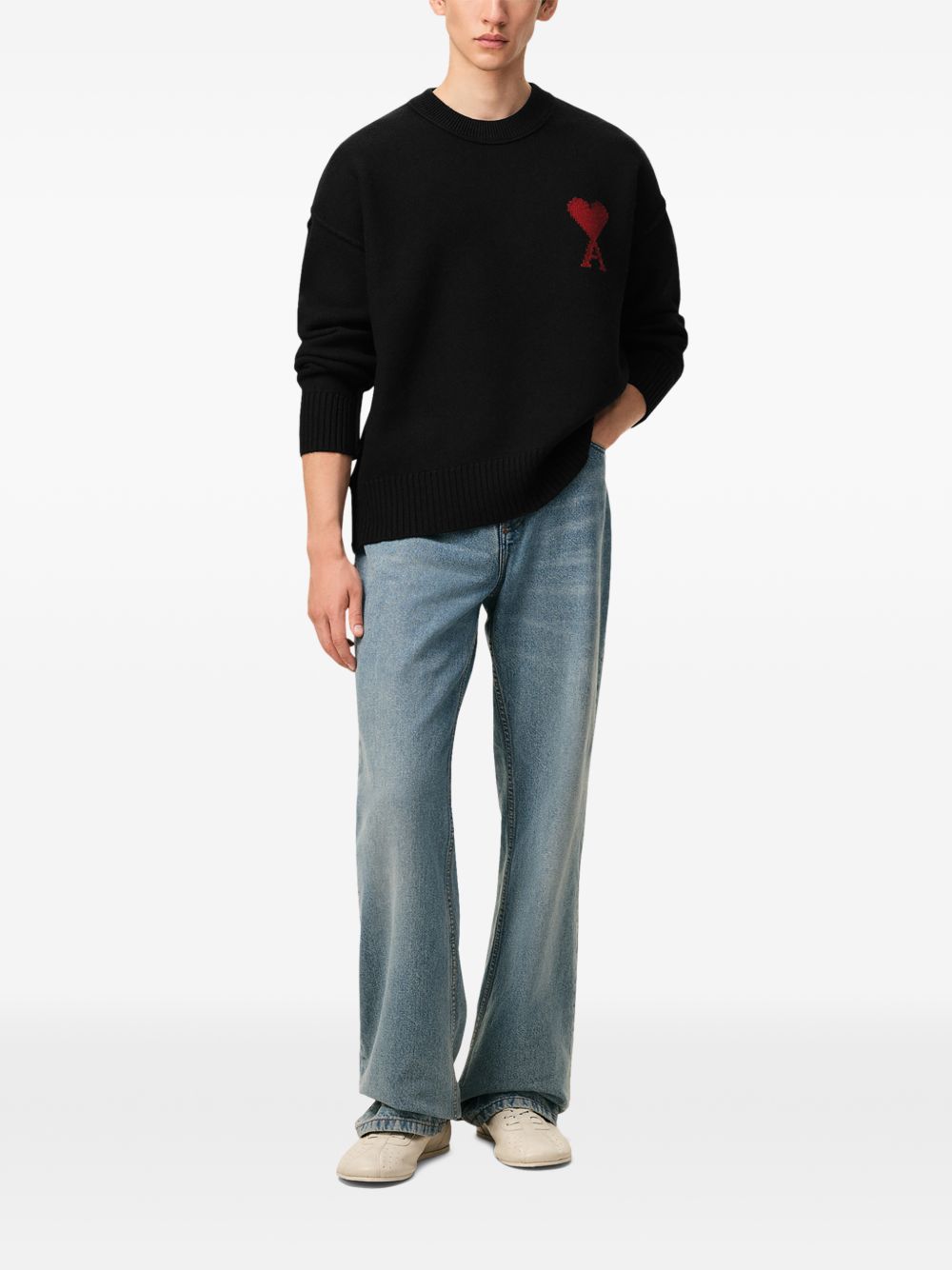 Ami Paris Women's Sweaters Black