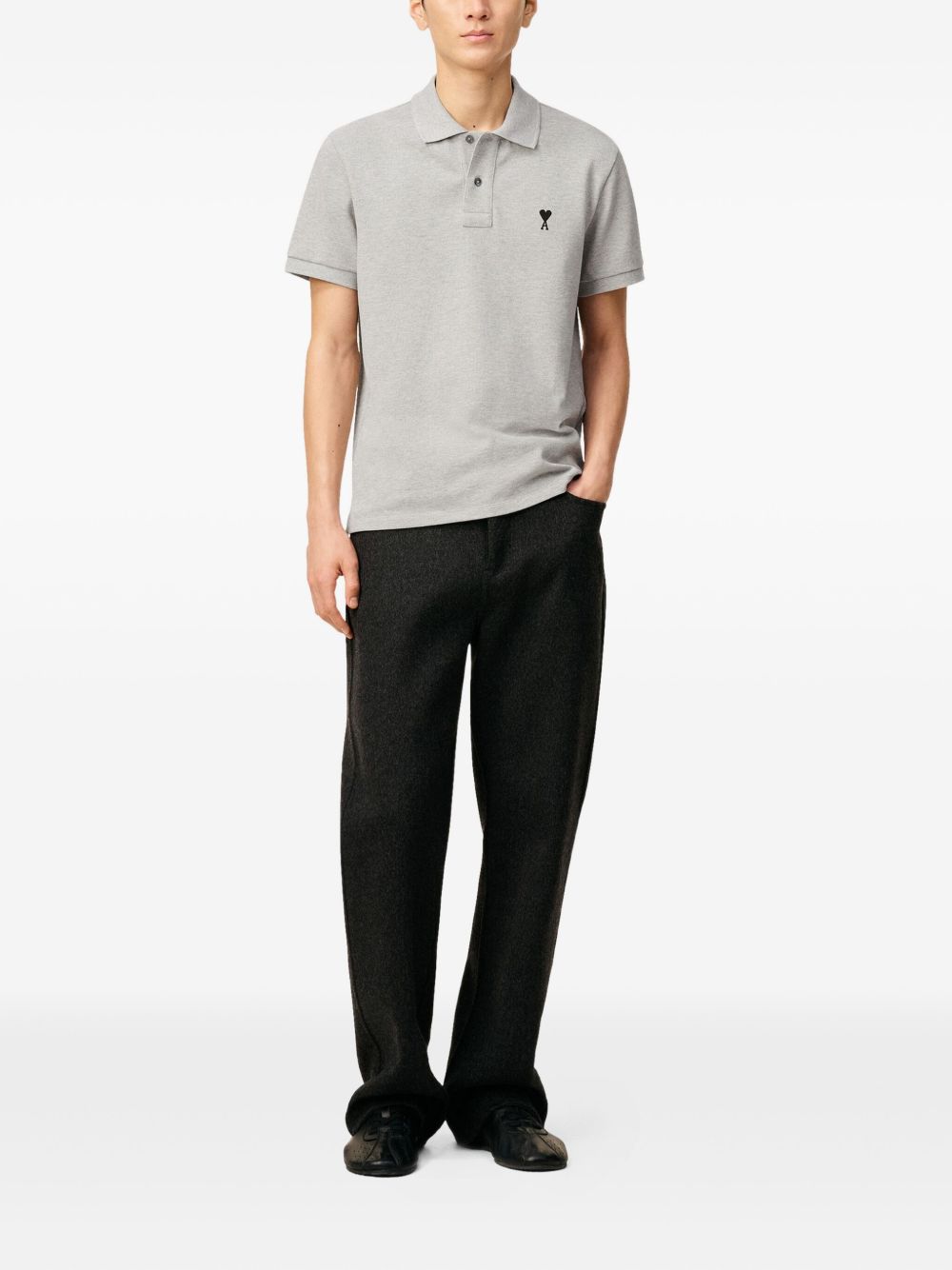 Ami Paris Men's T-Shirts And Polos Grey