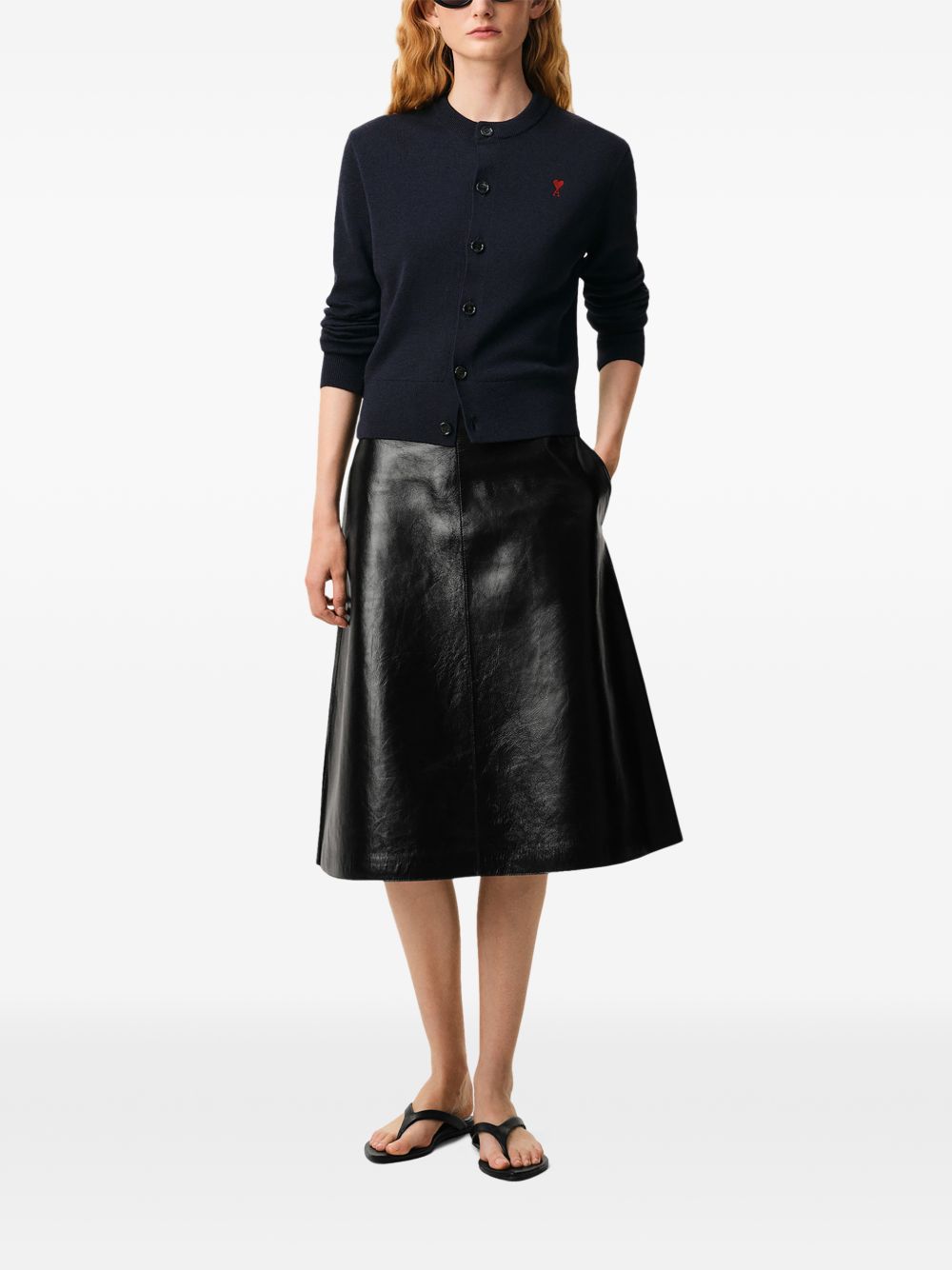 Ami Paris Women's Sweaters Navy