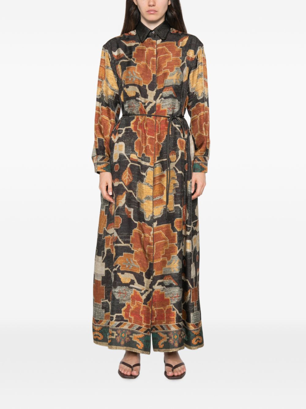 Pierre Louis Mascia Women's Dresses Brown