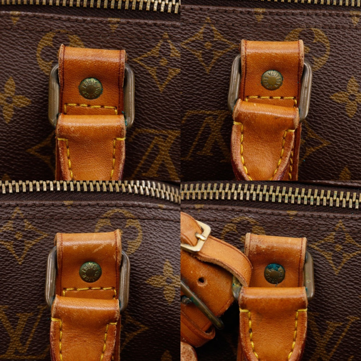 Louis Vuitton Brown Monogram Canvas Boston Bag (Pre-Owned)
