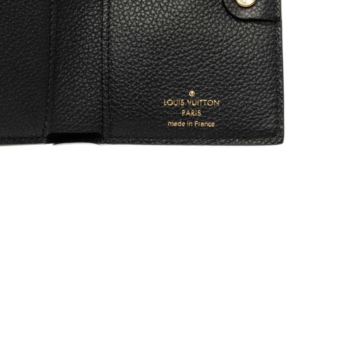 Louis Vuitton Black Noir Leather Wallet (Bi-Fold) (Pre-Owned)