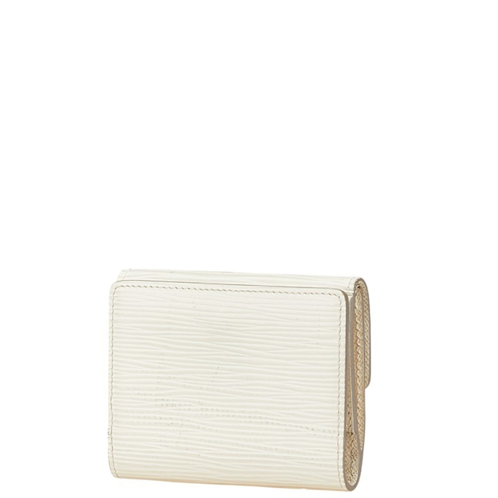 Louis Vuitton Lv Off White White Leather Coin Purse/Coin Case (Pre-Owned)
