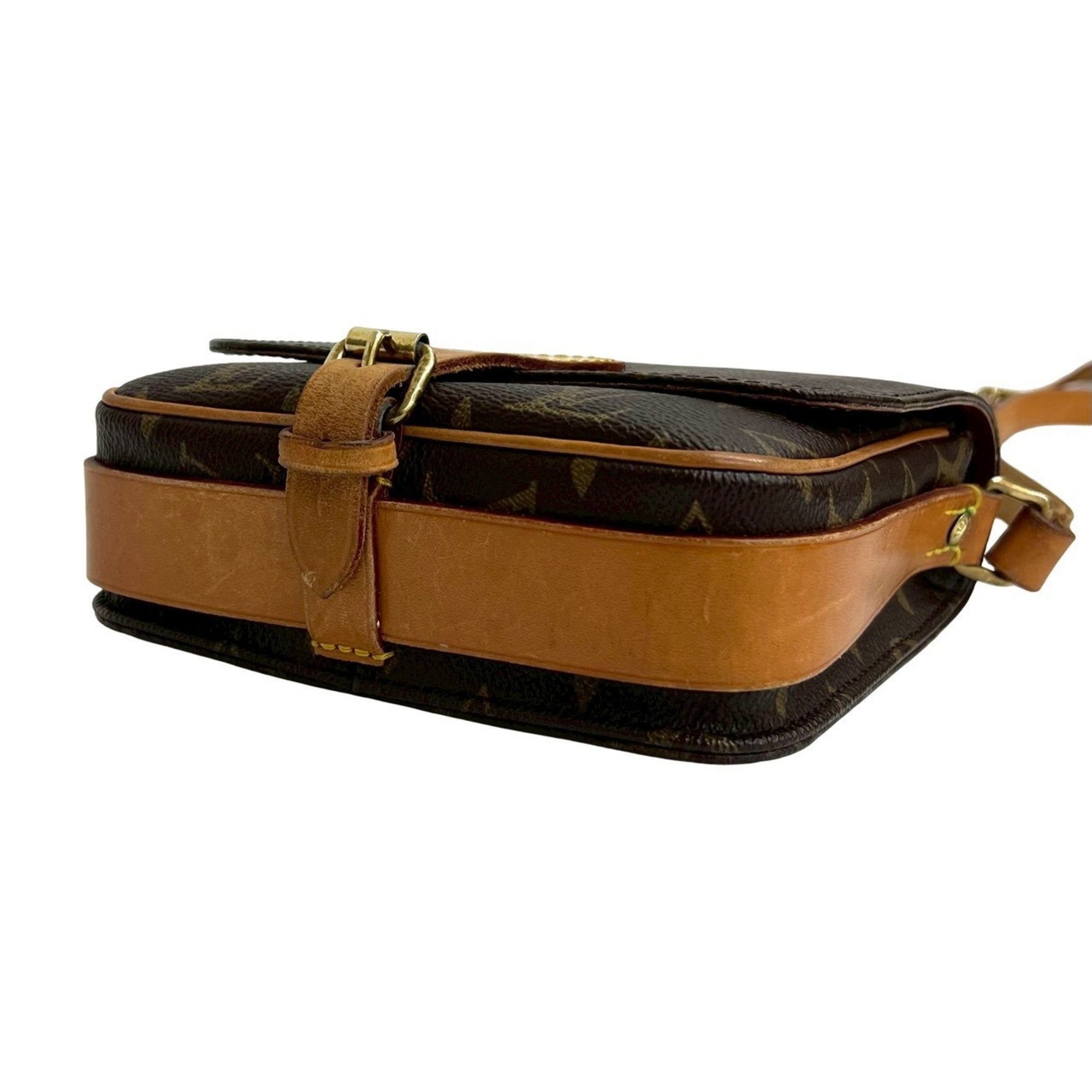 Louis Vuitton Brown Leather Pvc Pochette Shoulder Bag (Pre-Owned)