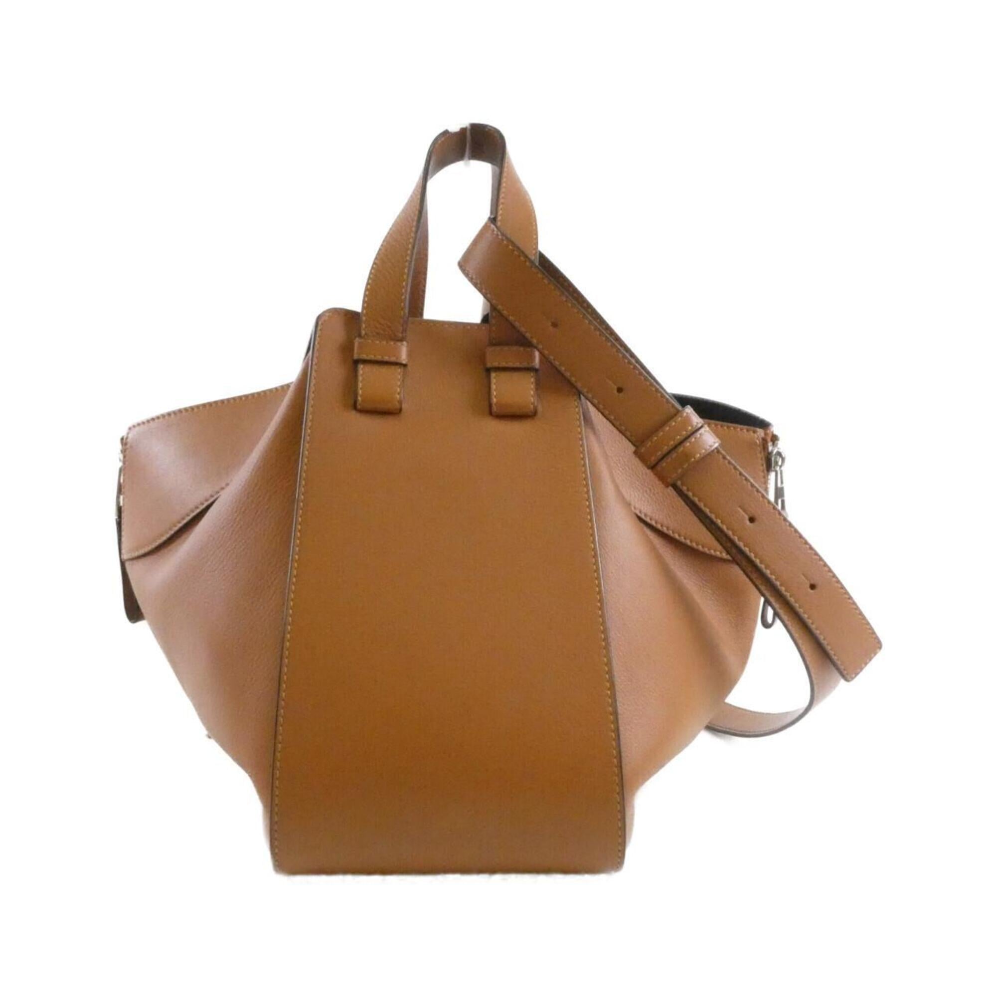 Loewe Hammock Silver Leather Shoulder Bag (Pre-Owned)