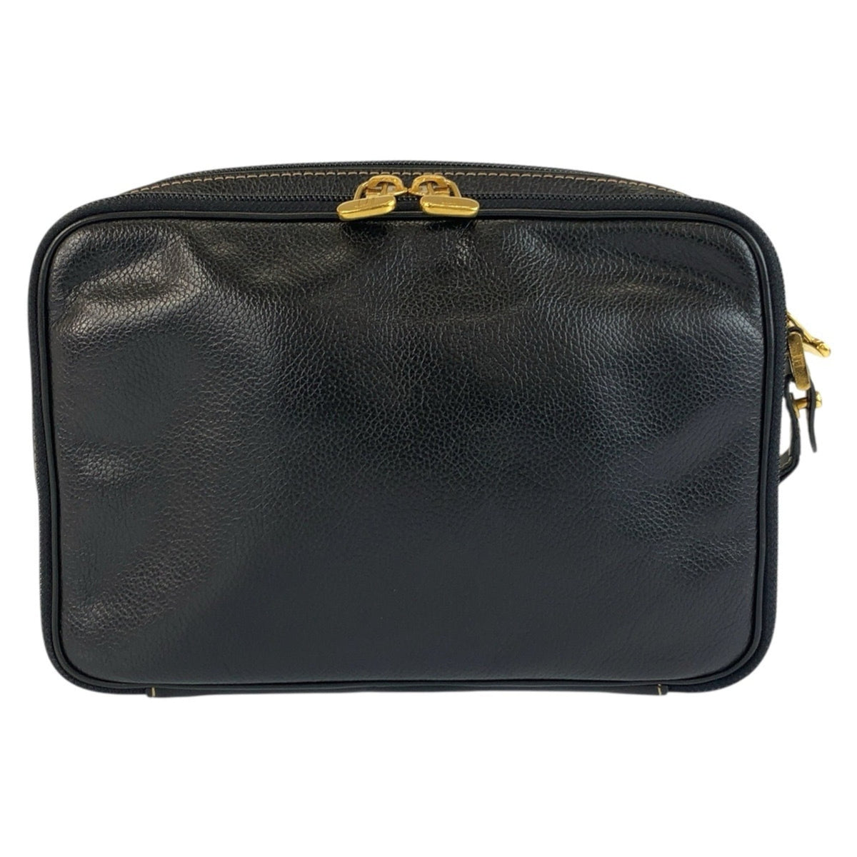Dunhill Black Leather Clutch Bag (Pre-Owned)