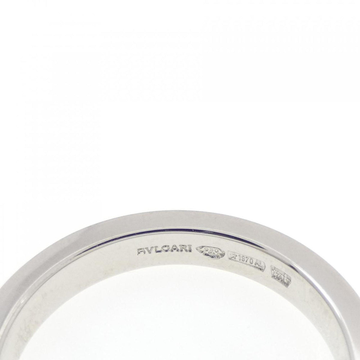 Bvlgari Platinum Platinum 950 Band Ring (Pre-Owned)