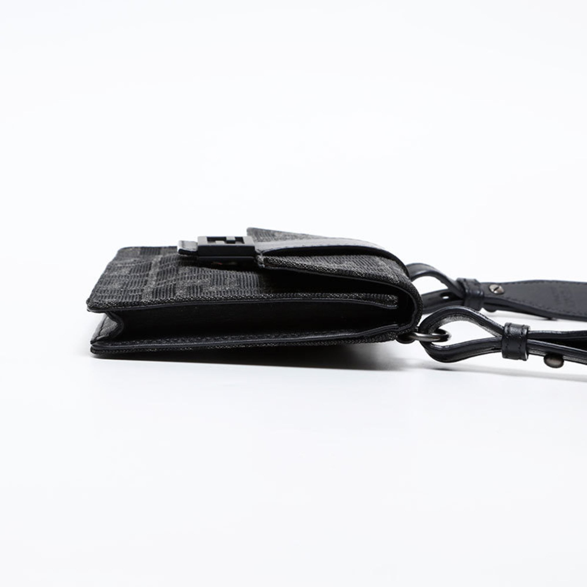Fendi Zucca Black Shoulder Bag (Pre-Owned)