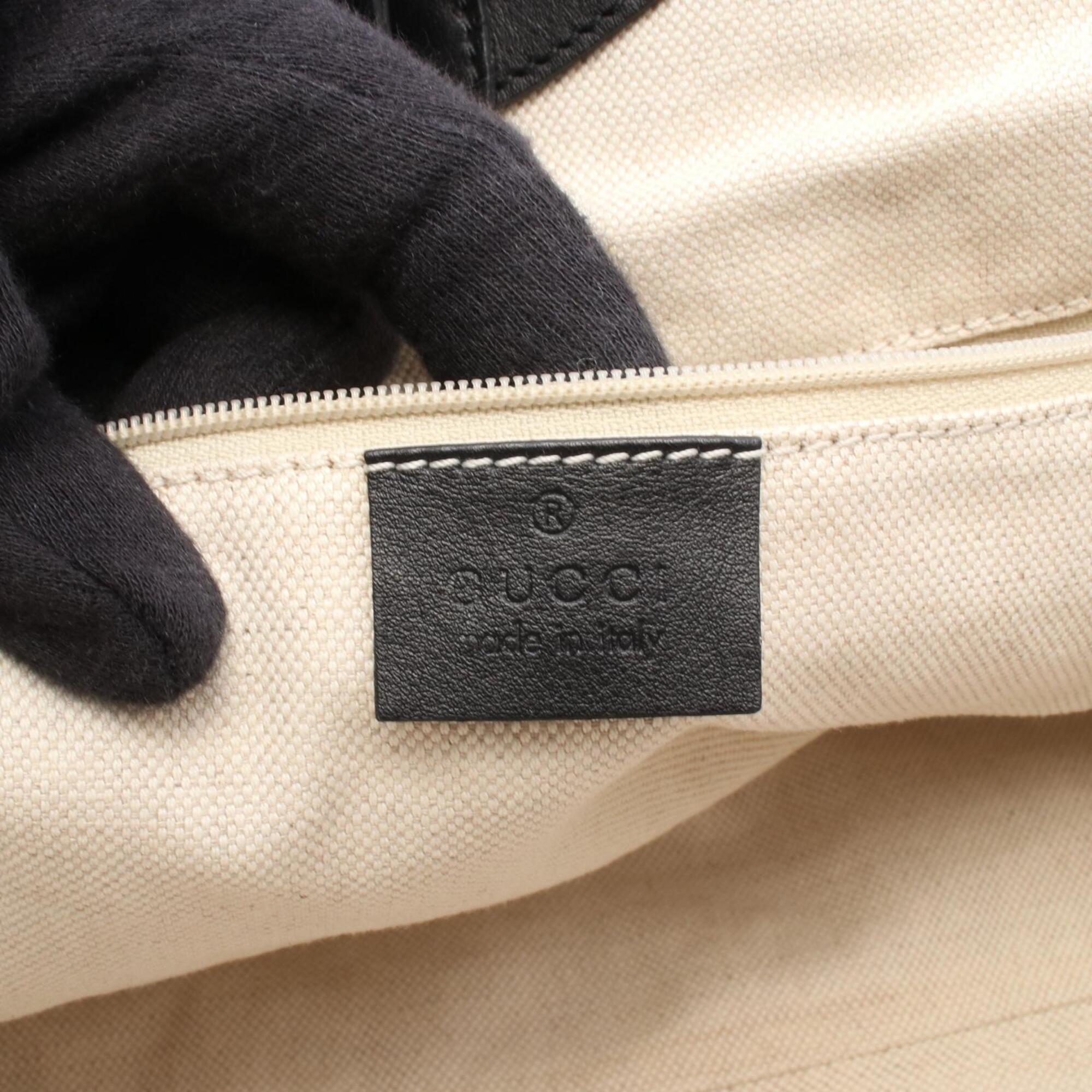 Gucci Black Leather Handbag (Pre-Owned)