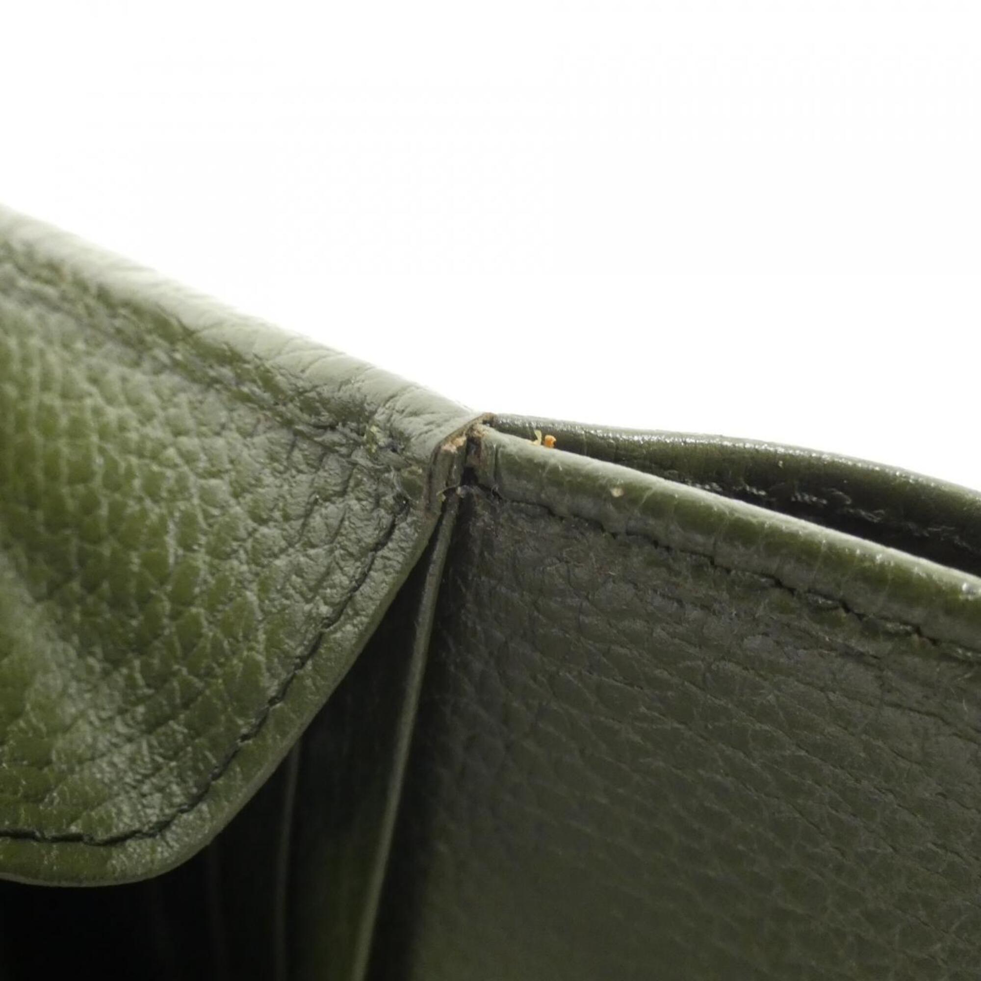 Gucci Green Leather Wallet (Bi-Fold) (Pre-Owned)
