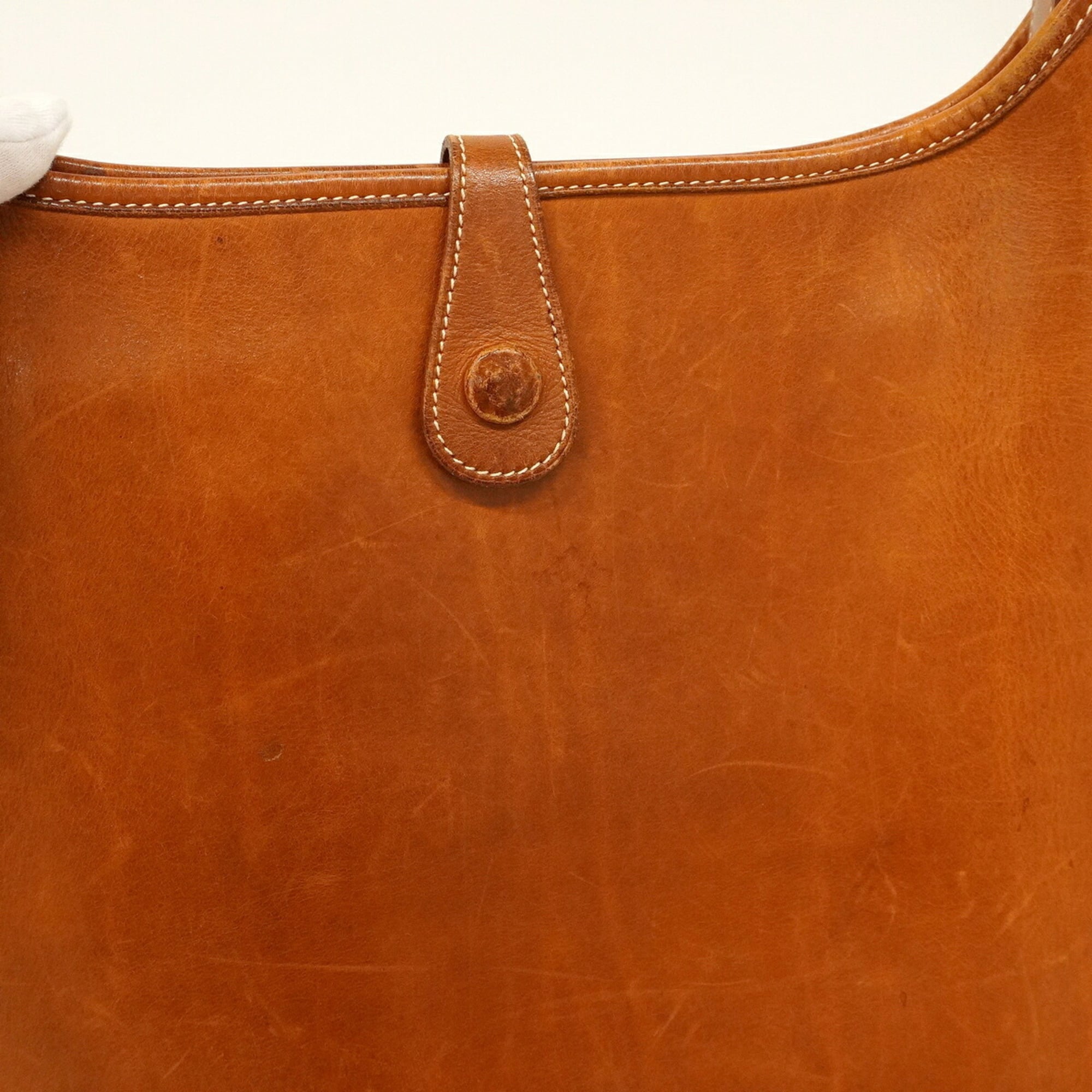 Hermes Fauve Barenia Leather Shoulder Bag (Pre-Owned)
