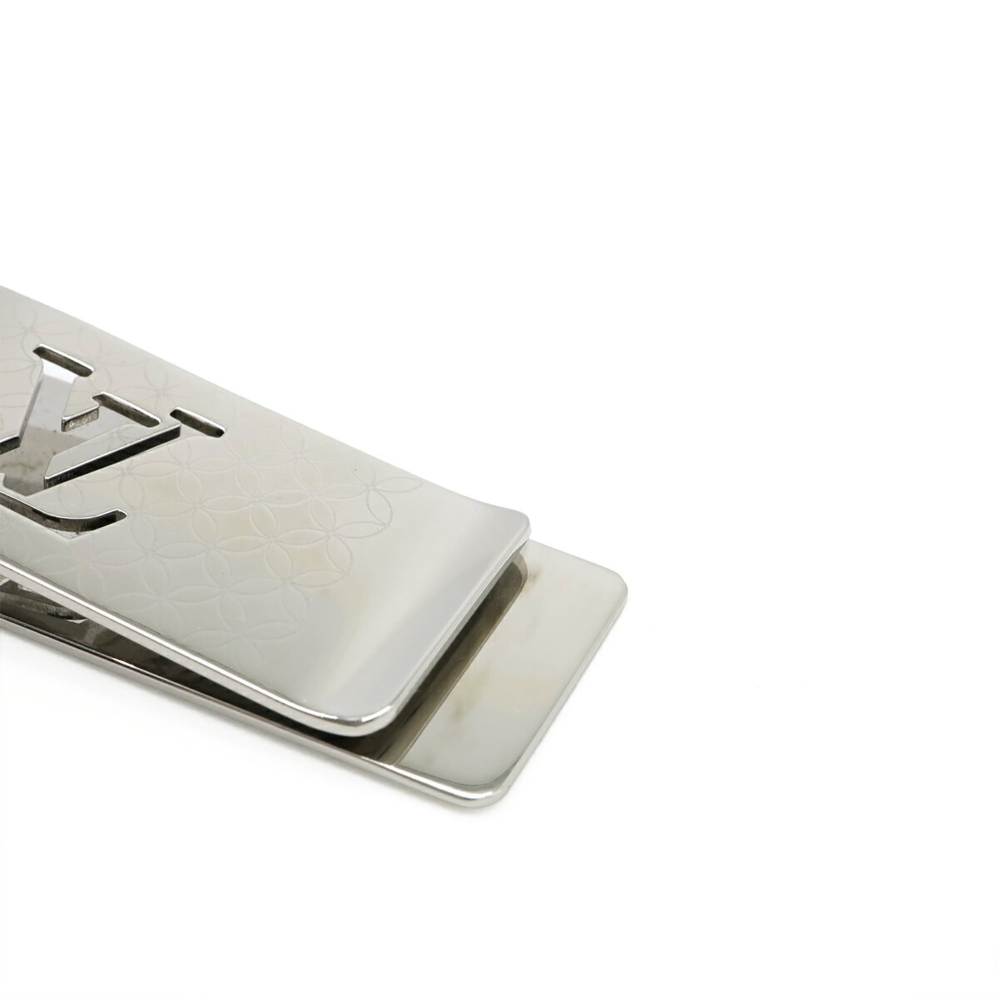 Louis Vuitton Silver Stainless Steel Money Clip (Pre-Owned)