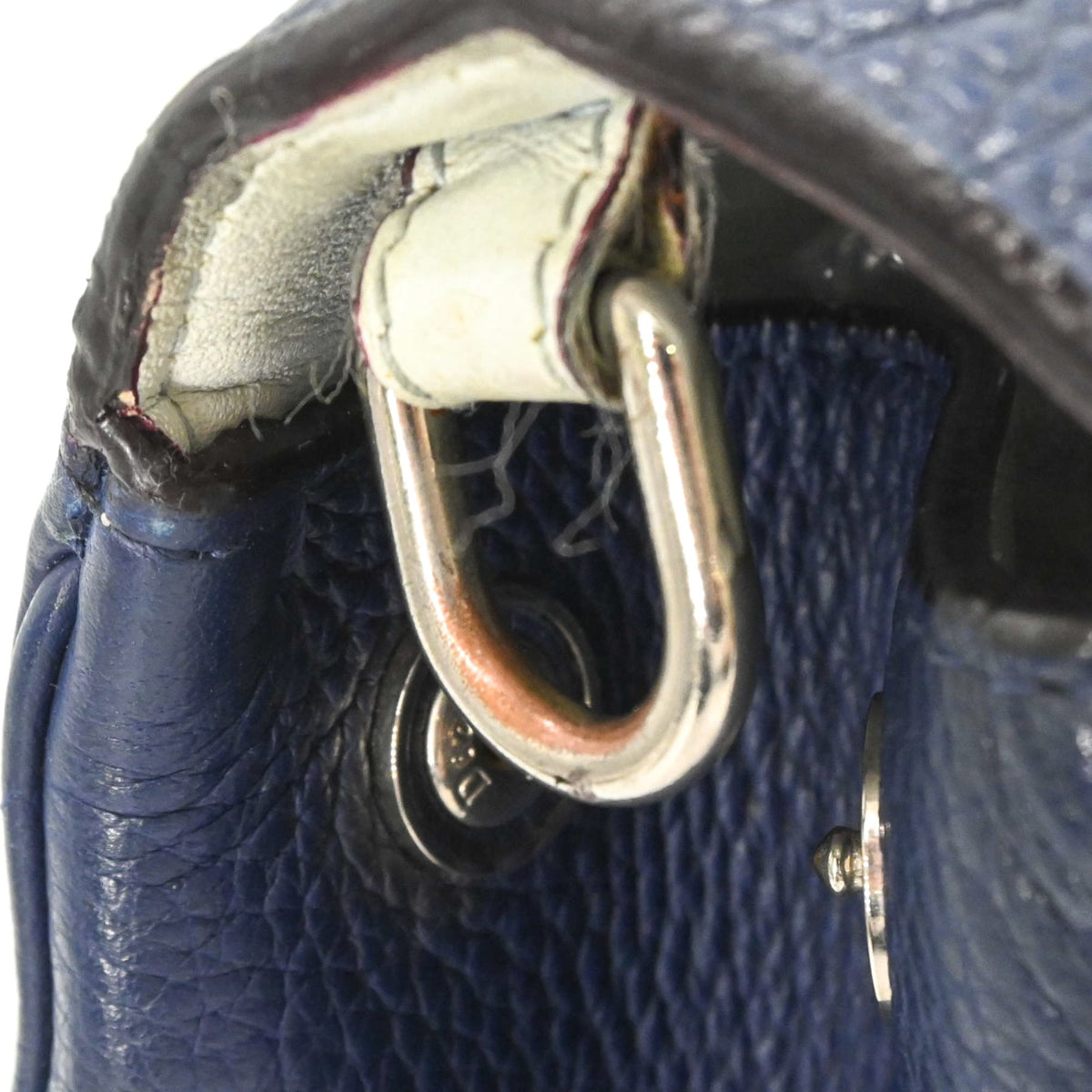 Christian Dior Navy Leather Handbag (Pre-Owned)