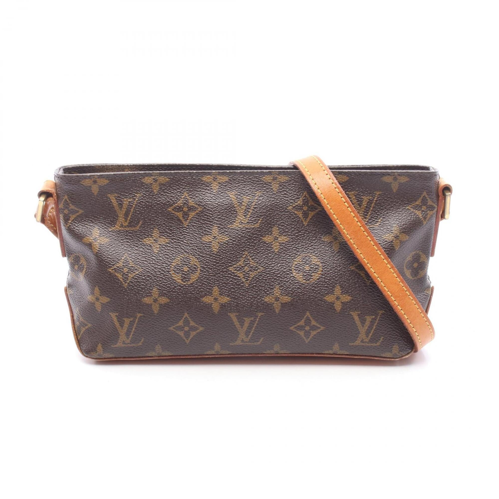 Louis Vuitton Brown Coated Canvas Pvc Monogram Leather Handbag Shoulder Bag (Pre-Owned)