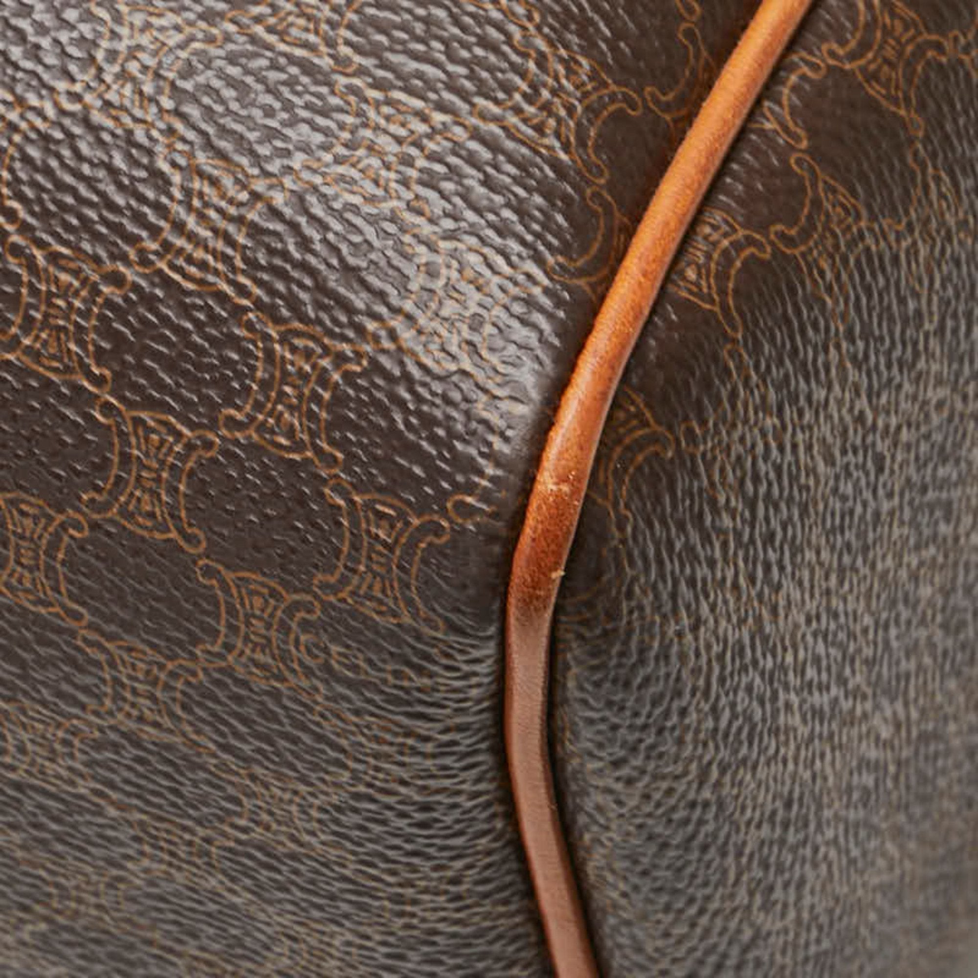 Celine Brown Pvc Leather Handbag (Pre-Owned)