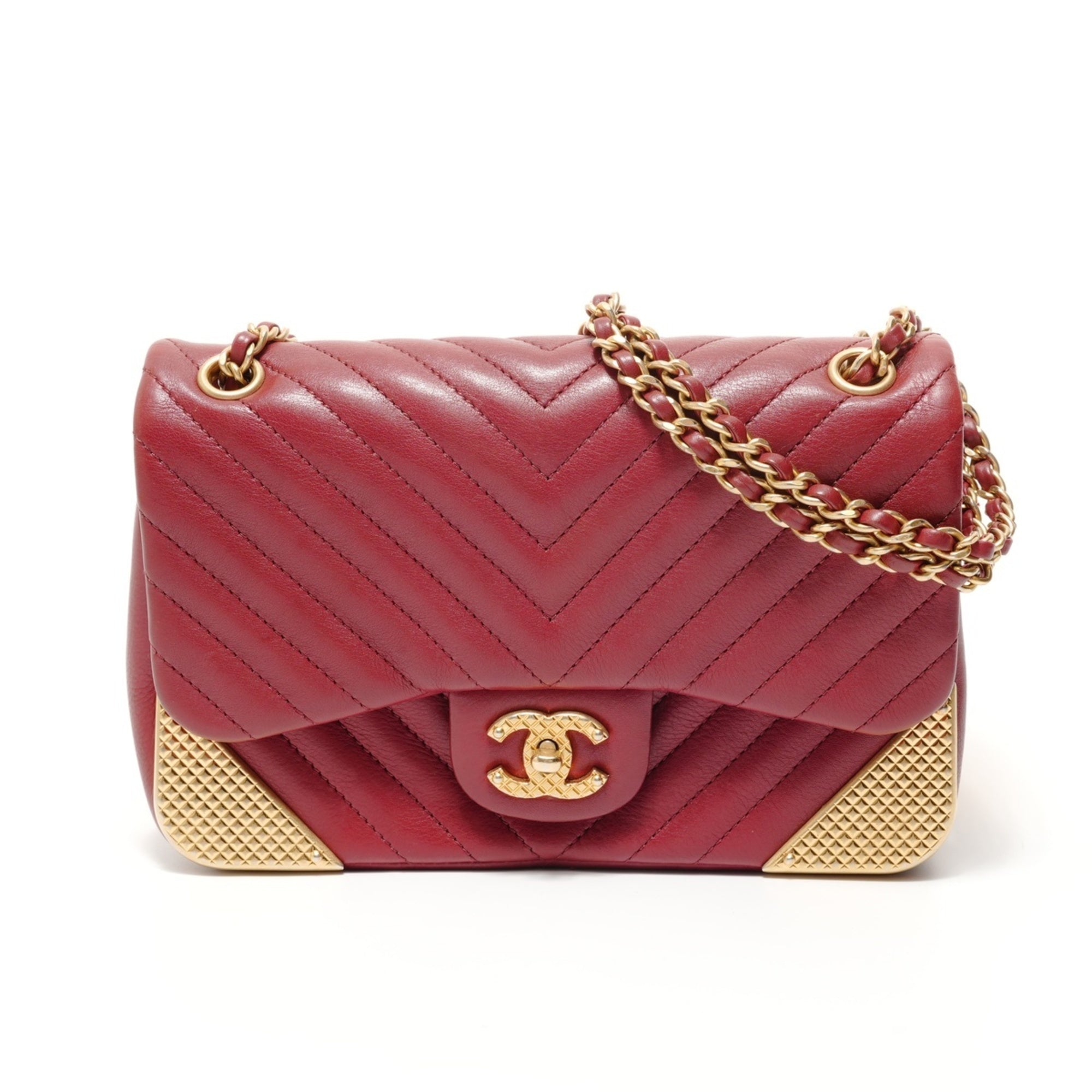 Chanel Red Color Shoulder Bag (Pre-Owned)