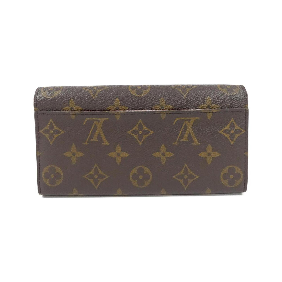 Louis Vuitton Coquelicots Marron Coated Canvas Long Wallet (Bi-Fold) (Pre-Owned)